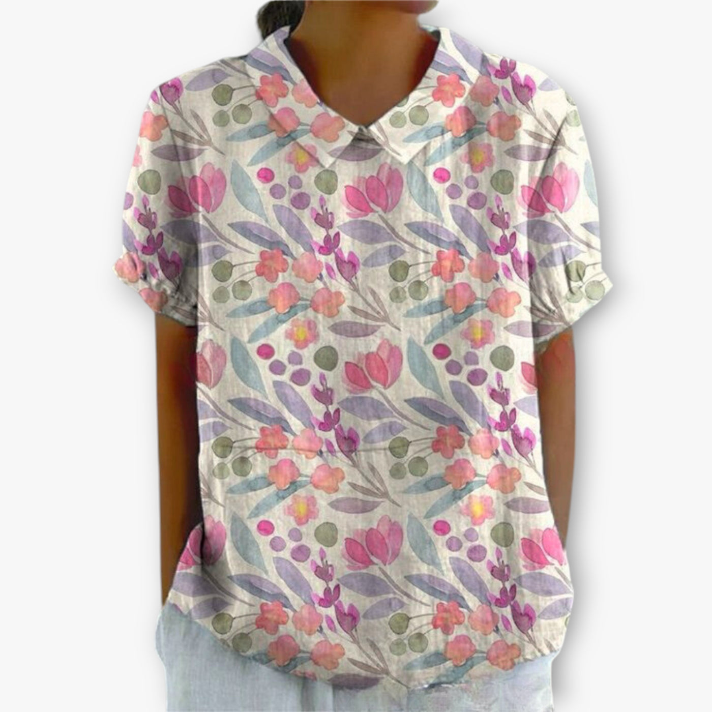 Women's Summer Blouse | Short Sleeve
