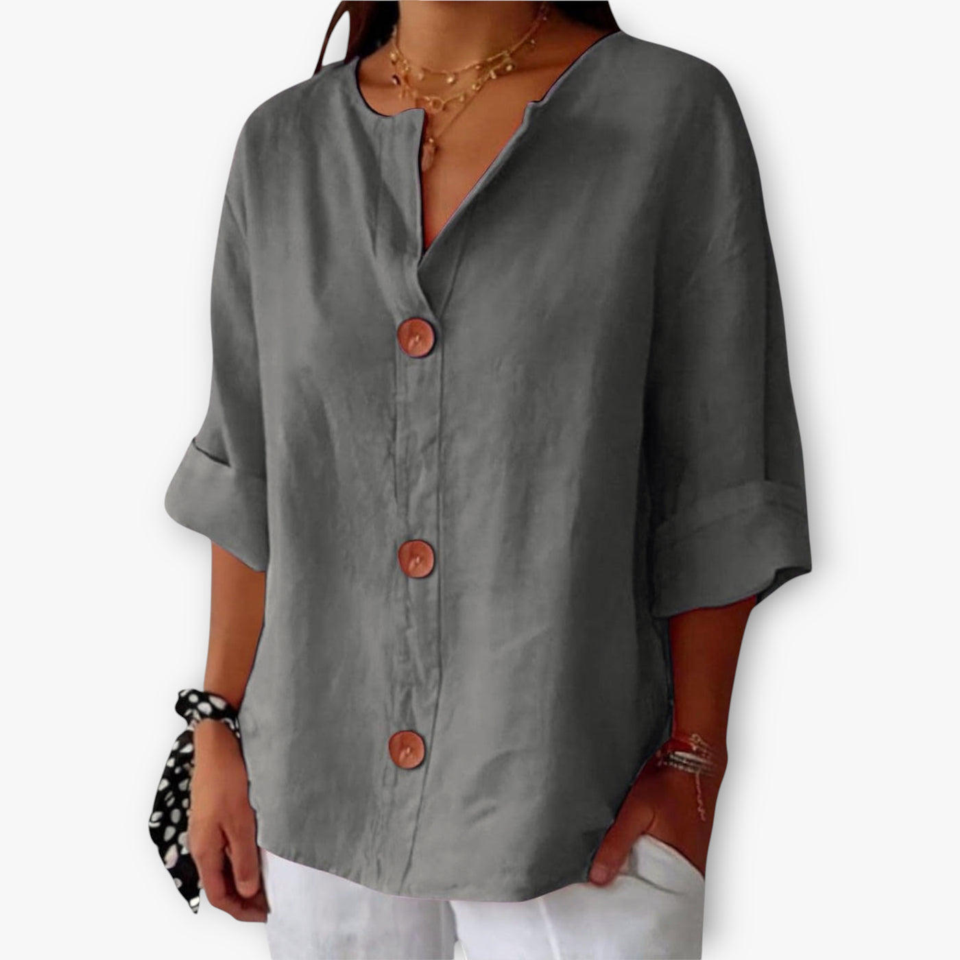 Women’s Oversized Blouse | Short Sleeve