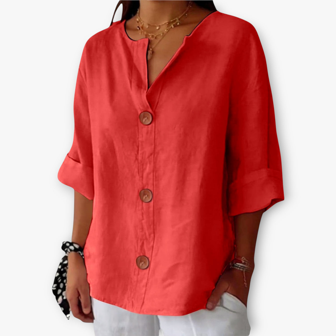 Women’s Oversized Blouse | Short Sleeve